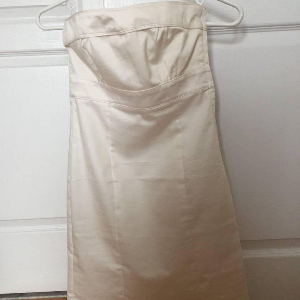 H&M Strapless White Dress - Size 4